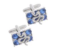 SAFIGLE 1paio Cufflink Con Zirconi Per Camicie Da Uomo Stile Elegante Per Eventi Formali e Informali Accessorio Per Matrimoni e Riunioni Di Lavoro