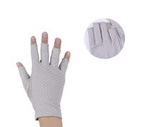 SAFIGLE 1Paio Protettivi Estivi Mezzo Finger UV per Ultrasottili Antiscivolo Leggero per Arrampicare e Sport All Aperto Grigio
