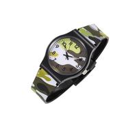 SAFIGLE 1pezzi Orologio Ragazzo Ragazza Camouflage Design Pvc Analogico Per Ragazzi e Ragazze Resistente e Funzionale Per Uso Quotidiano