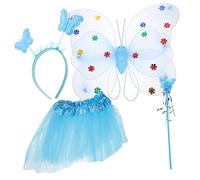 SAFIGLE 1Set Costume per Gonna Tulle e Accessori per Compleanno e Spettacoli Teatrali Natale per Ragazze