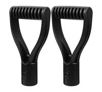 SAFIGLE 2 manopole in plastica a forma di D, di ricambio per pala da neve, durevoli, diametro interno 3 cm, manico leggero per attrezzi da giardino e scavo