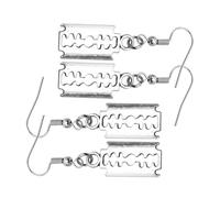 SAFIGLE 2 Paia di Orecchini Pendenti Punk in Lega Stile Punk Decorazioni per le Orecchie alla Moda Design a Forma di Coltello Gioielli Creativi per Regalo e Uso Quotidiano