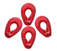 SAFIGLE 2 Paia Protezione per Orecchie in Silicone Rosso per Tintura Chioma, Design Confortevole e Facile da Usare, per Saloni e Centri Benessere