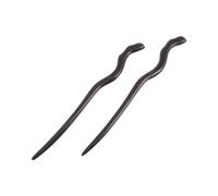 SAFIGLE 2 pezzi Bacchette Capelli Antiche in Legno Scuro Forcina Vintage Leggera e Resistente Accessorio Tradizionale per Acconciature Hanfu per Festival Stagionale e Uso Quotidiano