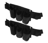 SAFIGLE 2 Pezzi Borsa a marsupio conservazione degli oli essenziali marsupio per salone di massaggi mini borsa organizer per oli borsa di stoccaggio dell'olio essenziale Panno Oxford Nero