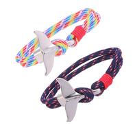 SAFIGLE 2 pezzi Bracciale Unisex in Paracord con Gancio Design Realistico e Resistente per Quotidiano Adatto e