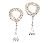 SAFIGLE 2 Pezzi Braccialetti Preghiera Tasbih Acrilico Contatore per Meditazione e Religioso per e per Ramadan