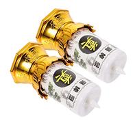 SAFIGLE 2 pezzi Candele LED Funerarie Elettroniche Stile Cinese Lampade Sacrificiali Altar Candlelight per Decorazioni Spirituali Interno Esterno