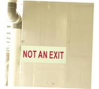 SAFIGLE 2 Pezzi Cartelli Not An Exit Luminosi con Adesivo Autoadesivo per Uffici e Supermercati Segnaletica di Sicurezza Riflettente per Vie di Fuga in Ambienti Bui da Facile da Installare