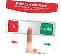 SAFIGLE 2 Pezzi Cartelli Privacy per Porta Scorrevoli Segnali Occupato Rosso e Verde Indicatori Facili da Installare per Uffici Hotel e Case da Pz per Gestione Stato Stanza