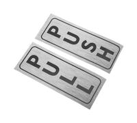 SAFIGLE 2 pezzi Cartelli Push Pull per Porte Scorrevoli Adesivi Autoadesivi per Uffici Negozi e Ristoranti Segnaletica Istruzioni Facile Installazione Design Elegante e Funzionale