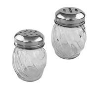 SAFIGLE 2 pezzi Contenitori in Vetro per Spezie e Bottiglie Trasparenti con Multipli per Condimenti da Cucina Barattoli Saliera e Pepiera Pratici e Facili da Pulire per Olio Condimento e