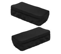 SAFIGLE 2 Pezzi Copertura per Cuscino Knee Walker in Poliestere Nero Memory Foam Comfort e Fodera Rimovibile per Riabilitazione Ambulatoriale e Uso Ospedaliero