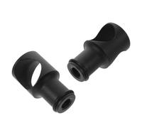 SAFIGLE 2 Pezzi Fermaporta Scorrevole in Metallo Nero, Slide Rail Stopper Regolabile, Installazione Rapida, per Librerie Domestiche e Scala da Biblioteca, 1 Pz
