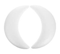 SAFIGLE 2 Pezzi Forme di Schiuma Bianca a Forma di Luna per Progetti Artigianali e DIY, Stimolano la creatività, Materiale Schiuma Versatile e Ragazzi