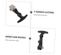 SAFIGLE 2 pezzi Handle Draw Latches in Acciaio Inox con Supporti Serrature Flessibili per Cassetta Porta Attrezzi e Cofano Motore