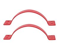 SAFIGLE 2 Pezzi Maniglie per Scala, Maniglie di Ricambio per Scala, Acciaio Inossidabile Rosso Antiscivolo, Impugnatura Comoda, Installazione Rapida, per Scale Telescopiche Stili multipli