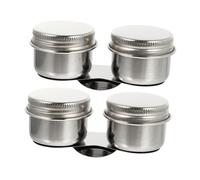 SAFIGLE 2 Pezzi Oliera in Acciaio Resistente per Pittura Tazza per Mescolare Vernice e Lavaggio Pennelli Vaschetta Compatta e Pratica per Pulizia Pennelli da Disegno e Riutilizzabile