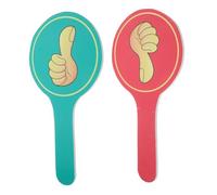 SAFIGLE 2 pezzi Pagaie Doppia Faccia Riutilizzabili per Insegnanti Tavole Voto per Aula e Giudizio Strumenti Didattici per Partecipazione Attiva e Feedback Immediato