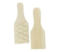 SAFIGLE 2 Pezzi Palette in Legno Lisce per Modellare Argilla Strumenti Artigianali per Ceramica Paddle per Compressione Texturizzazione e Sagomatura Terracotta per Lavoretti e Sculture