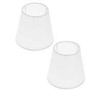 SAFIGLE 2 pezzi Paralume in Tessuto Bianco per Lampada da Soffitto e Parete Copertura Plafoniera Protettiva Design Semplice e Struttura Robusta per Lampade da Tavolo e a Piantana