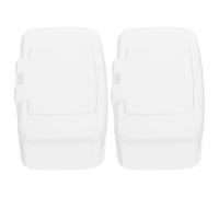 SAFIGLE 2 pezzi Porta Salviette con Pulsante Dispenser Compatto e Portatile per Salviette Umidificate con Coperchio Contenitore Riutilizzabile per Casa Ufficio e Viaggio Design Leggero e