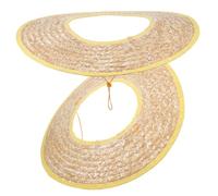 SAFIGLE 2 pezzi Protezione Solare per Casco da Lavoro Parasole in Paglia Traspirante Copertura Visiera Antisole per Cantieri e Attività Outdoor Leggera e Resistente per Colore Casuale