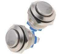 SAFIGLE 2 pezzi Pulsante Esterno Cablato Sostitutivo Pulsante di Pressione Robusto e Facile da Installare per Casa Compatibile con la Maggior Parte dei Sistemi di Suoneria Design Classico