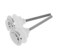 SAFIGLE 2 pezzi Pulsante Scarico Wc Singolo Bottone Tondo per Scarico Acqua Resistente e Facile da Installare Compatibile con Serbatoi