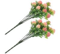 SAFIGLE 2 pezzi Ramo di Pesca Artificiale Realistico per Vaso Decorazione Interni e Centrotavola Steli di Frutta Finta Resistenti e Facili da Curare per Casa Ufficio e Eventi