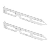 SAFIGLE 2 pezzi Righello Pupillare Flessibile Strumento Misurazione per Ottici Precisione Avanzata per Occhiali e Istituzioni Portatile e Pratico per Uso
