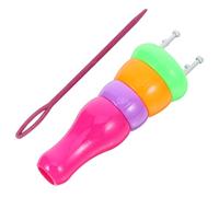 SAFIGLE 2 Pezzi Strumenti per Maglieria in Plastica ABS Mulinetto Colorato per Lavorare Maglia con Lana Cotone e Seta Accessorio Compatto e Leggero per Creazioni Fai da Te Colore Casuale