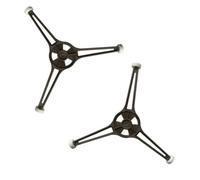 SAFIGLE 2 pezzi Supporto Girevole per Microonde Base Roller in Resistente e Anticalore Ricambio per Piatto Rotante Forno Compatibile con Vassoi Piani Colore Casuale Colore Casuale
