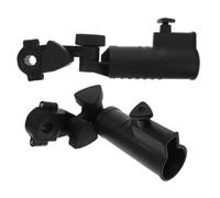 SAFIGLE 2 Pezzi Supporto per Ombrello da Golf Regolabile in ABS Nero | Struttura Robusta, Installazione Semplice, Soluzione Pratica a Mani Libere, per Sedie da Spiaggia e Pesca