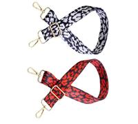 SAFIGLE 2 Pezzi Tracolla Borsa Leopardata Regolabile in Poliestere Ampia e Resistente Cinghie Sostitutive per Borse e Borsette Accessori Moda per Personalizzare e Rinnovare Lo Stile
