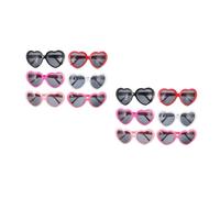 SAFIGLE 2 Set Occhiali Sole Retro Per Compleanni E Cosplay Accessori Divertenti Per Adulti Colore Casuale 6 Paia*2