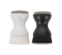 SAFIGLE 2 spazzole esfolianti per il viso - Mini strumento di pulizia manuale a doppia testa da 2,8 pollici - Setole morbide e silicone 2 in 1 detergente per il viso per una cura profonda del