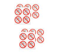 SAFIGLE 20 Pezzi Adesivi di Sicurezza Rotondi Decalcomanie Avvertenza Non Toccare in Materiale Autoadesivo Segnaletica per Macchine per Aree Sicure Facili da Applicare e Resistenti al