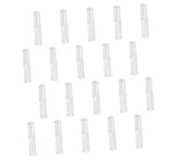 SAFIGLE 20 pezzi Astucci Porta Penne Trasparenti in Plastica Durevole Scatole Organizer per Penne Sfera e Gel Contenitori Pratici per Scuola e Ufficio