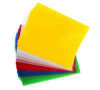 SAFIGLE 20 Pezzi Cartellina Porta Documenti Formato A4 in Pvc Trasparente Tasche e Pressino Fermafogli, Resistente e Non Facile da Deformare, per Scuola e Ufficio Colore Casuale