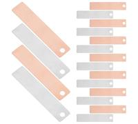 SAFIGLE 20 pezzi Lamina Rame e Zinco per Esperimenti Scientifici Superfici Lisce per Batterie Frutta e Progetti Te Anodi Zincati per Ricerca Educativa e Dispositivi Elettronici Piccoli