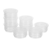 SAFIGLE 20 Pezzi Tappo per Vaso Rotondo in Plastica Bianco | Diametro Interno 1, 7cm, Riutilizzabile, per Cassetta Ortaggi e Fioriera da Balcone