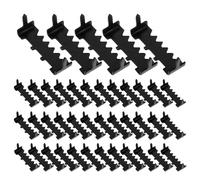 SAFIGLE 200 Pezzi Ganci per Cornici Decorativi con Chiodi Neri Staffe da Parete per Appendere Quadri Orologi e Opere d Arte Design Sottile per Installazione Rapida e Finitura Senza Tracce