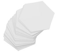 SAFIGLE 200 Pezzi Modelli di Carta Esagonali per Quilting Precisione per Patchwork Creativi Strumenti di Cucito Fai da Te in Carta Bianca 7x6,4 Cm