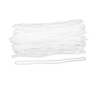 SAFIGLE 200 pezzi Porta Badge Trasparente in PVC Laccetti Portabadge Resistenti e Riutilizzabili per Uso Quotidiano Lanyard Anti-smarrimento per Uomini e Viaggi Cordino Pratico per