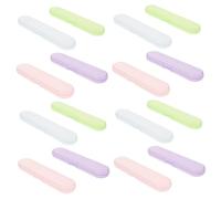 SAFIGLE 20pezzi Astuccio Porta Pinzette in Plastica Trasparente Organizer Per Pinzette e Strumenti Di Extension Ciglia Scatola Portatile Scomparti Separati Per Protezione e Organizzazione