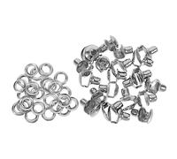 SAFIGLE 20pezzi Ganci Per Stringhe Scarpe Fibbia Per Stivali e Accessori Facile Da Installare Adatto Per Escursioni e Uso Quotidiano