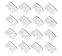 SAFIGLE 20pezzi Pettine per Capelli Sposa Trasparente Pettine da Donna in Plastica Denti per Acconciature Matrimonio e Feste Delicato per Velo e Capelli