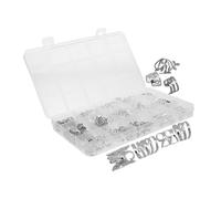 SAFIGLE 210 Pezzi Bottoni per intrecciati del terrore gioielli per accessori rave accessori per entusiasti per le donne perline scintillanti Metallo Argento