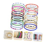 SAFIGLE 24 Pezzi Cavigliere Con Perle Stile Boho Catena Estiva Per Piedi Braccialetto Decorativo Per Spiaggia e Uso Quotidiano